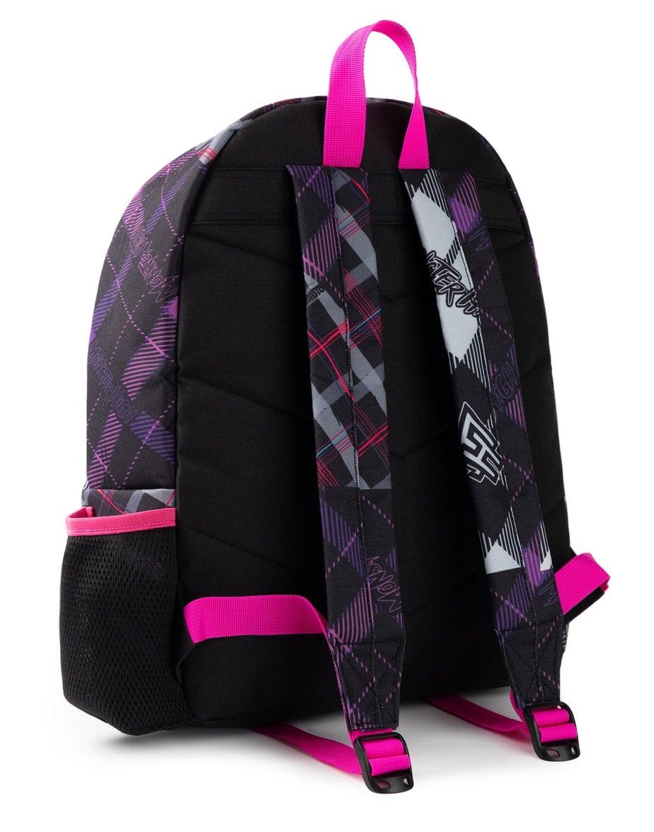 Vanilla Underground Monster High Ghouls Tartan Black Backpack