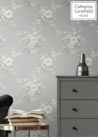 Catherine Lansfield Canterbury Floral Sage