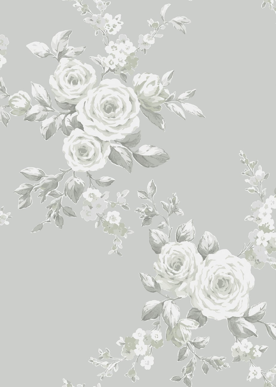 Catherine Lansfield Canterbury Floral Sage