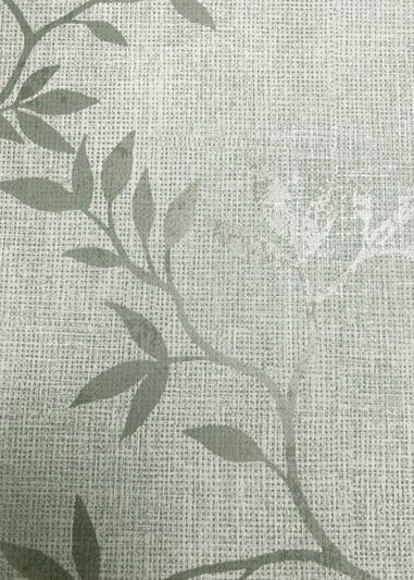 Darcy James Japandi Leaf Green Wallpaper