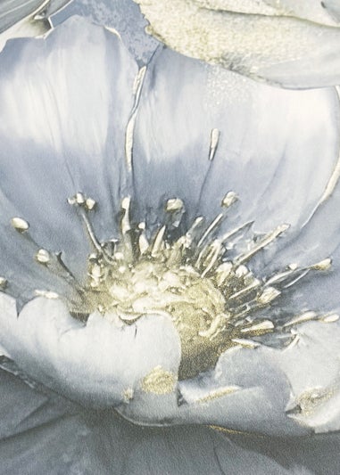 Muriva Aminah Floral Blue Wallpaper