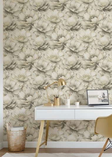 Muriva Aminah Floral Cream Wallpaper
