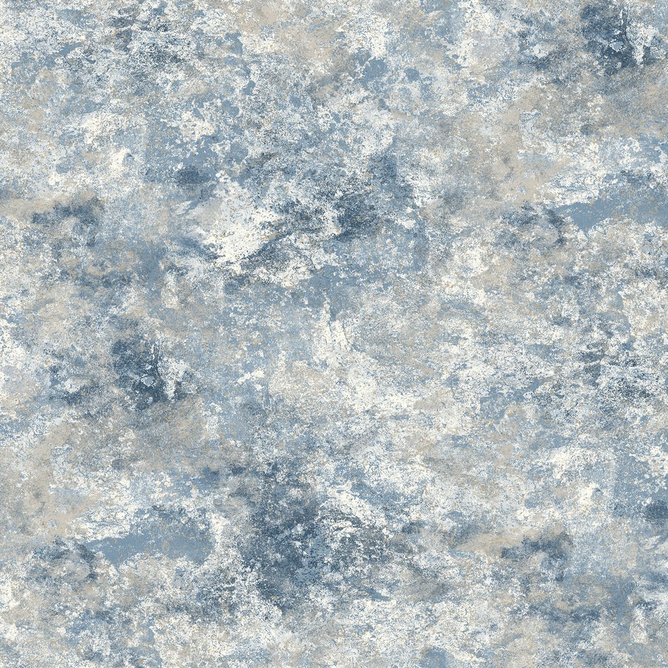 Muriva Perico Stone Blue Wallpaper