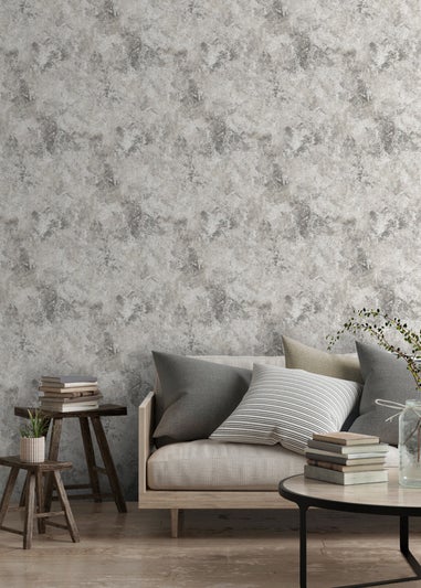 Muriva Perico Stone Grey Wallpaper