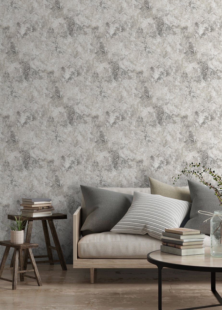 Muriva Perico Stone Grey Wallpaper