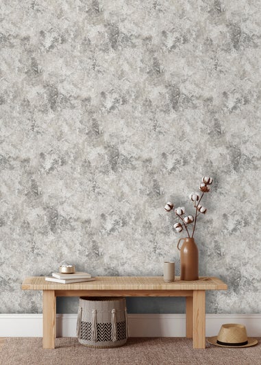 Muriva Perico Stone Grey Wallpaper