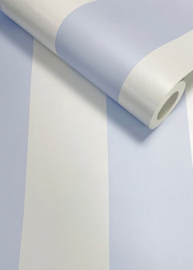 Sassy B_ Stripe Tease Blue Wallpaper