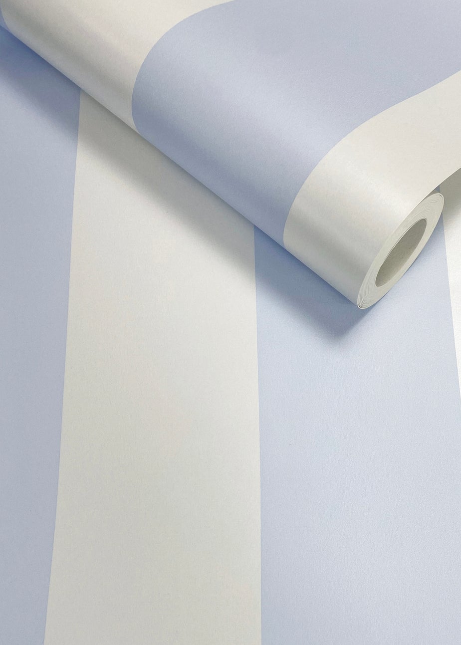 Sassy B_ Stripe Tease Blue Wallpaper