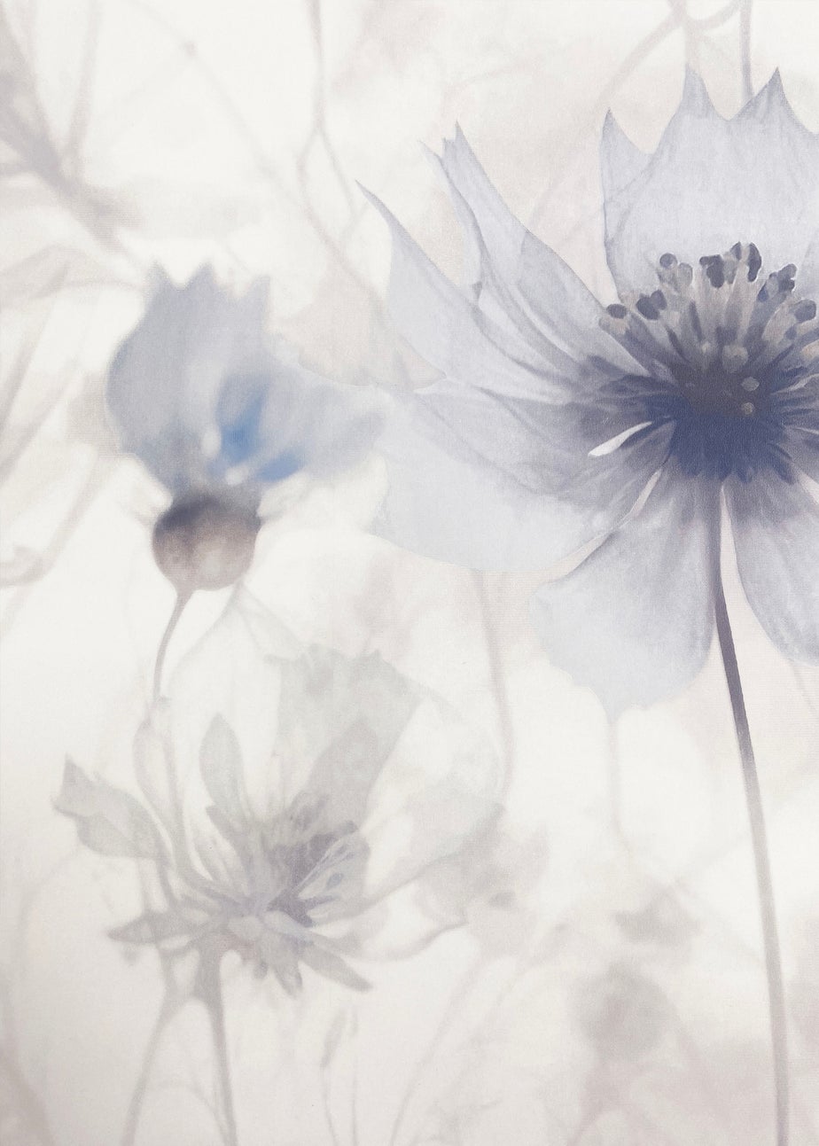 Muriva Lissa Flowers Blue Wallpaper