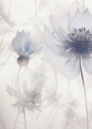 Muriva Lissa Flowers Blue Wallpaper