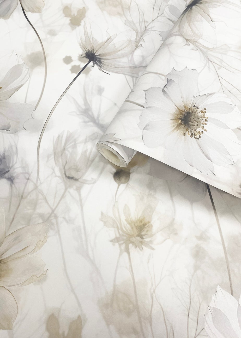 Muriva Lissa Flowers Cream Wallpaper