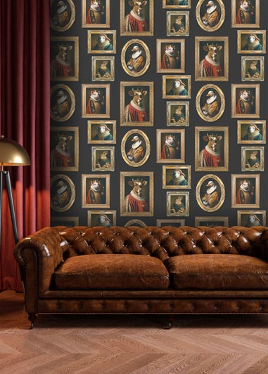 Muriva Regal Animals Wallpaper