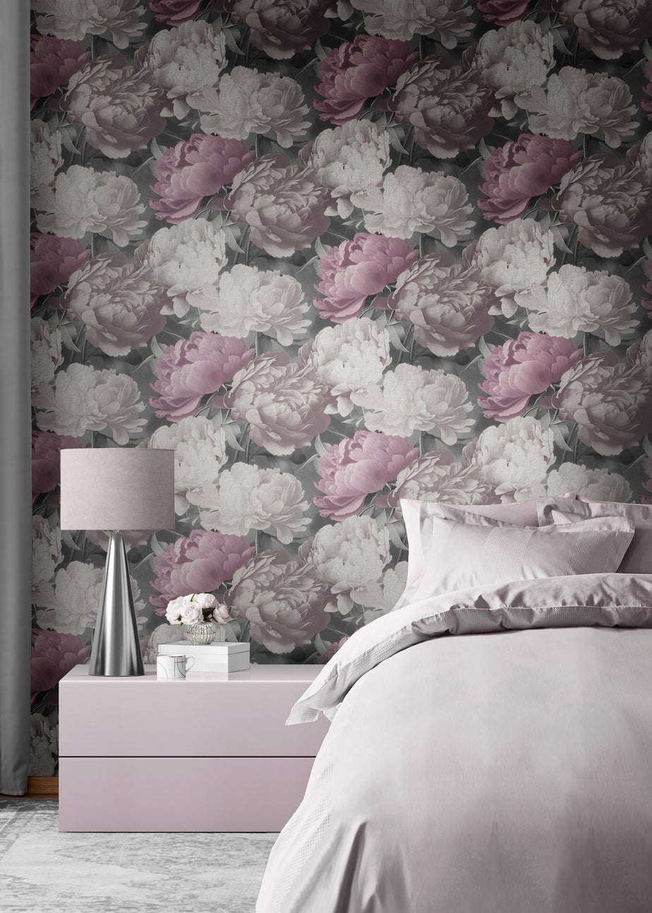 Muriva Doretta Floral Pink Wallpaper