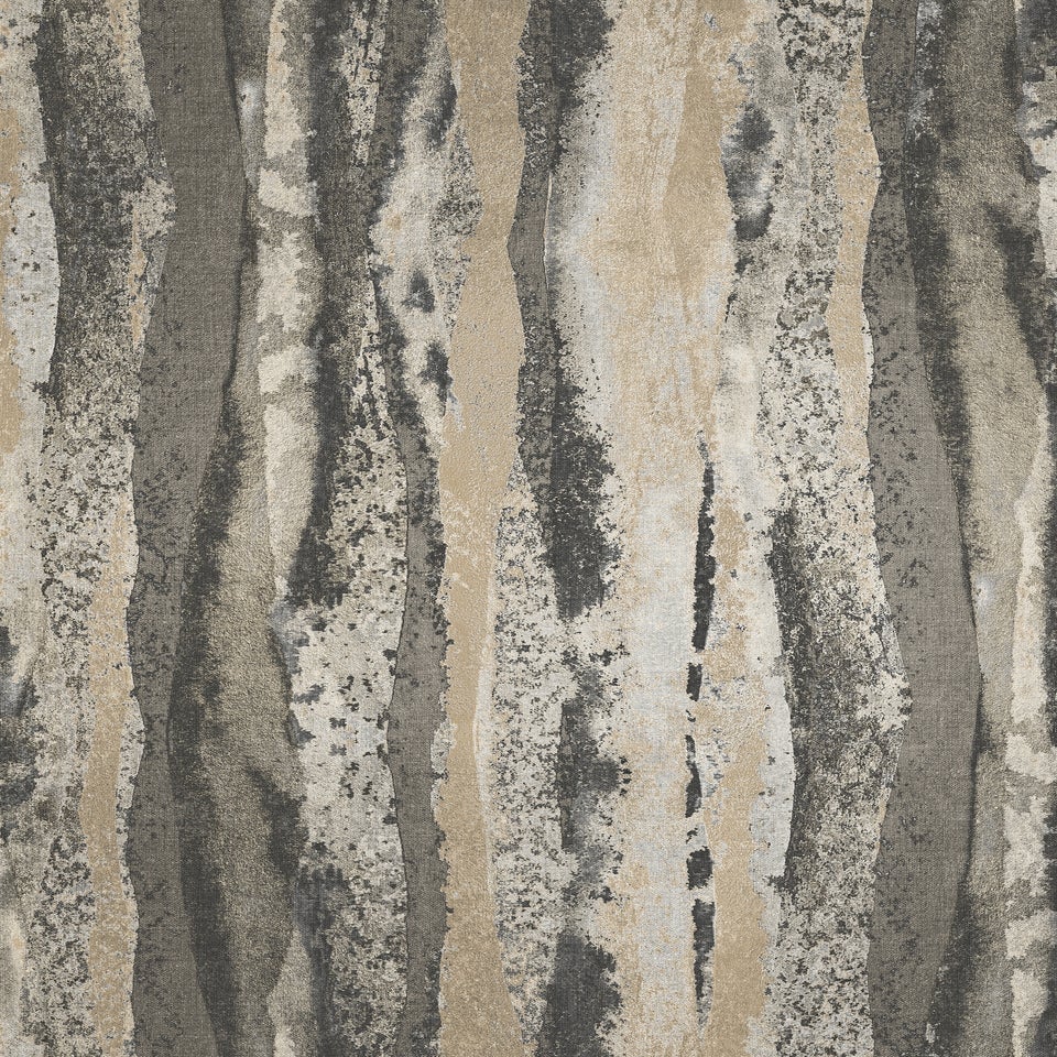 Muriva Soren Charcoal & Gold Wallpaper