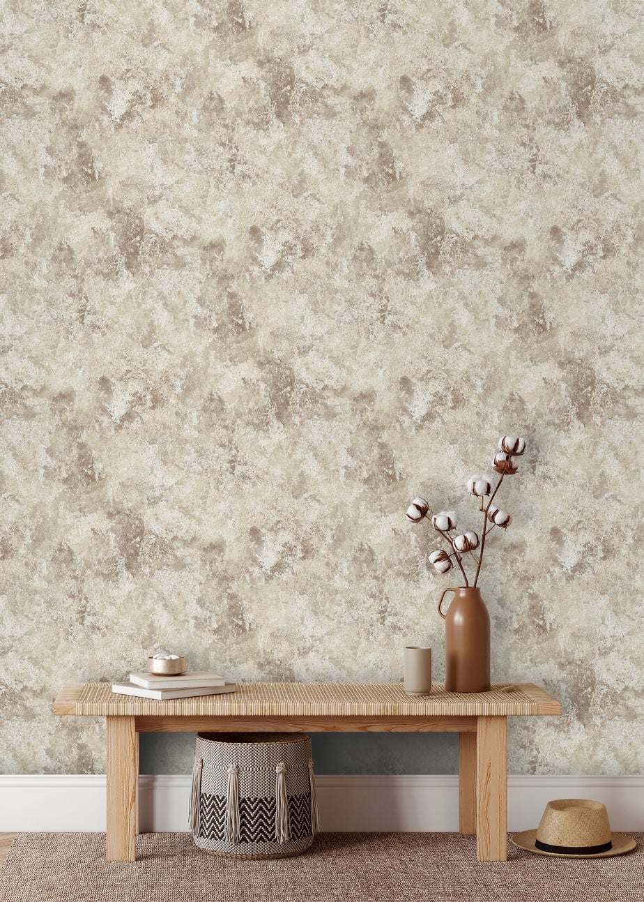Muriva Perico Stone Cream Wallpaper