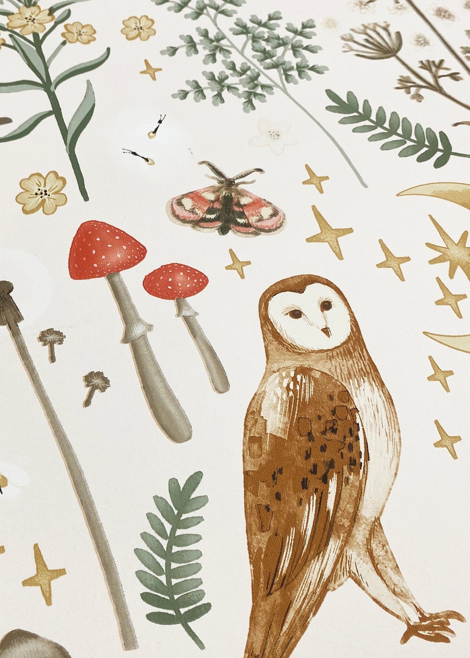 Catherine Lansfield Enchanted Twilight Natural Wallpaper