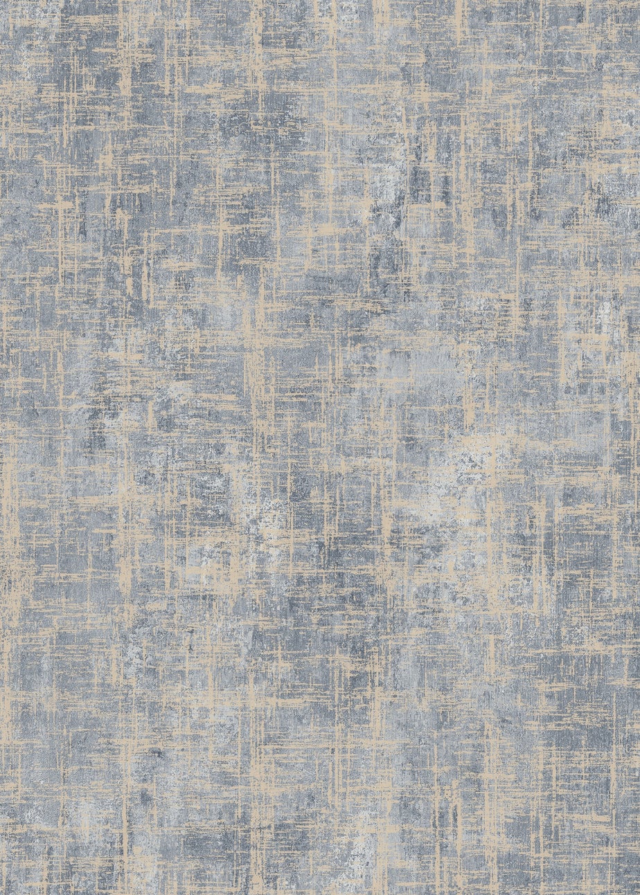 Muriva Etta Texture Blue & Gold Wallpaper