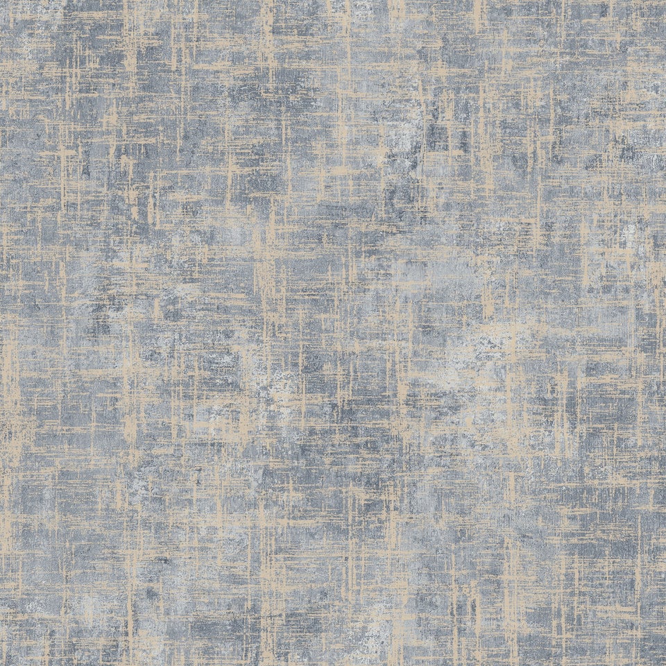 Muriva Etta Texture Blue & Gold Wallpaper