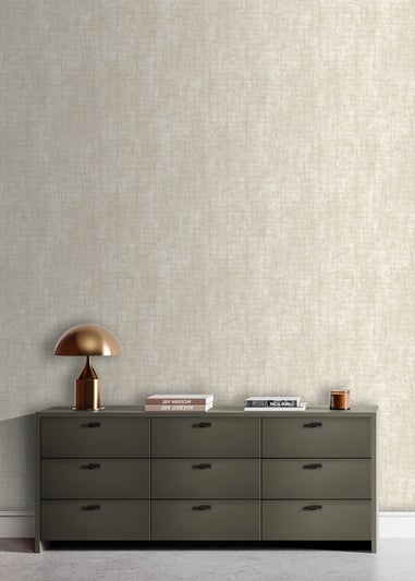 Muriva Etta Texture Cream & Gold Wallpaper