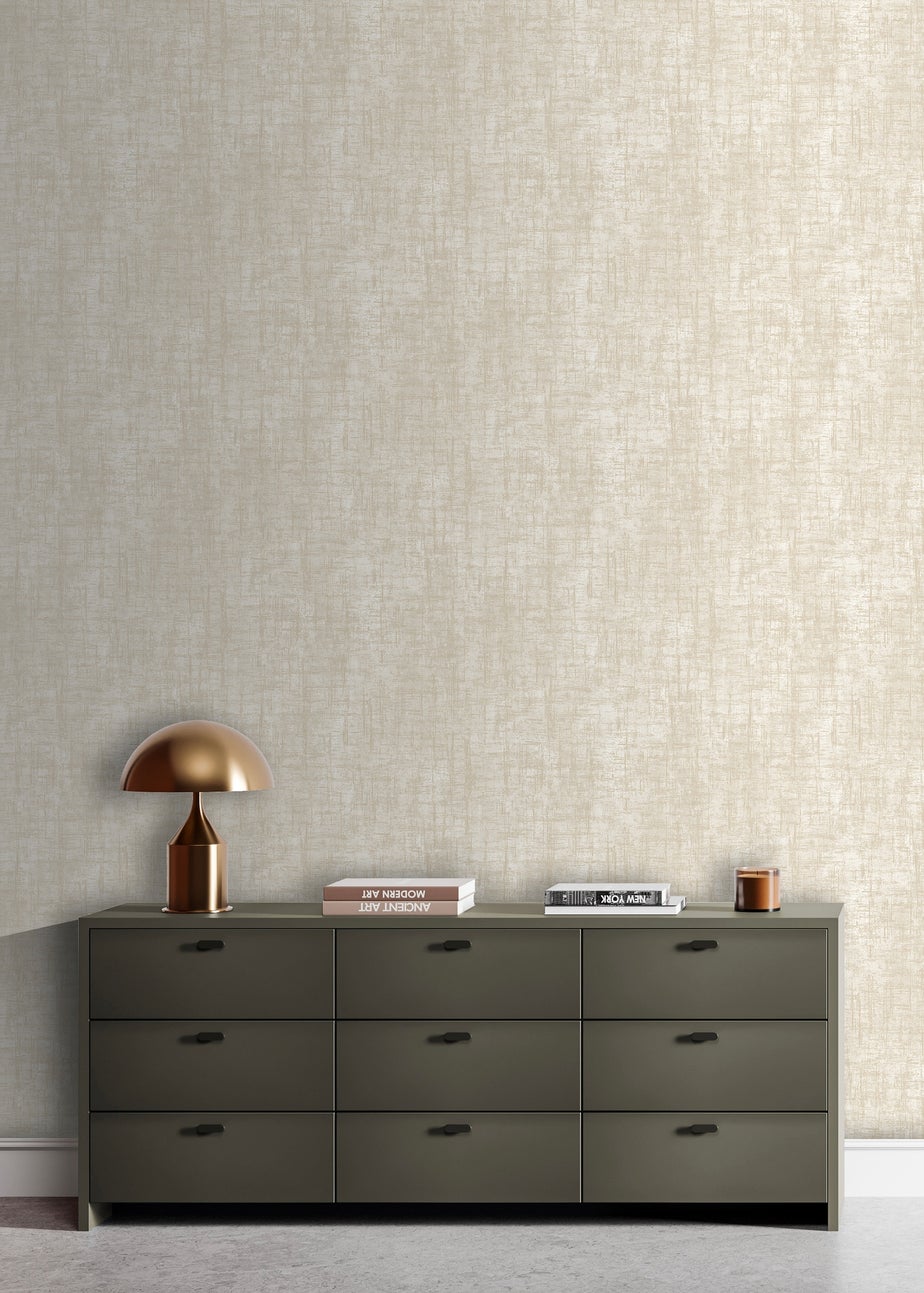 Muriva Etta Texture Cream & Gold Wallpaper