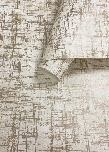 Muriva Etta Texture Cream & Gold Wallpaper