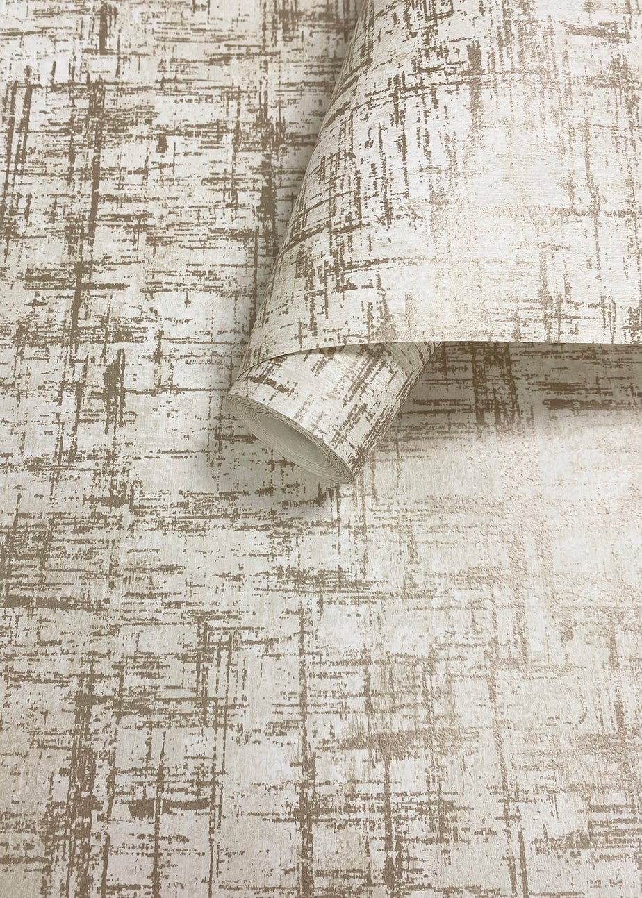 Muriva Etta Texture Cream & Gold Wallpaper