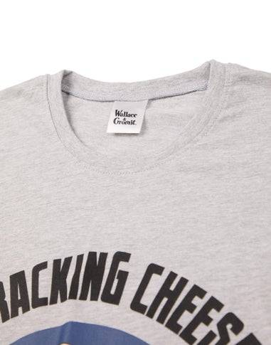 Vanilla Underground Wallace And Gromit Adults Grey Character Pyjama Set