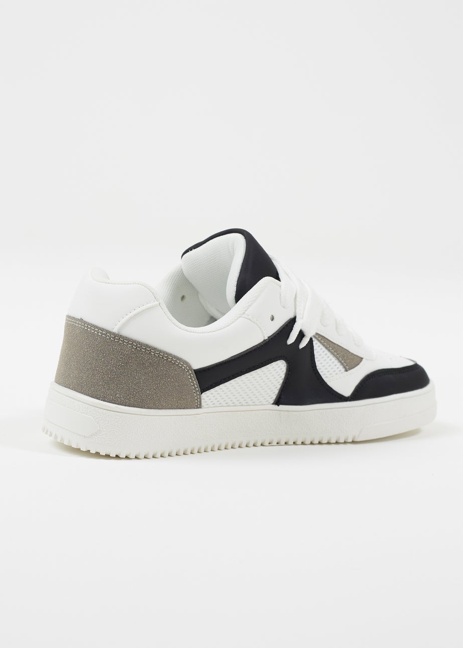 Brave Soul White Faux Leather Trainers