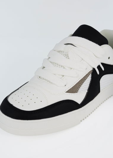 Brave Soul White Faux Leather Trainers