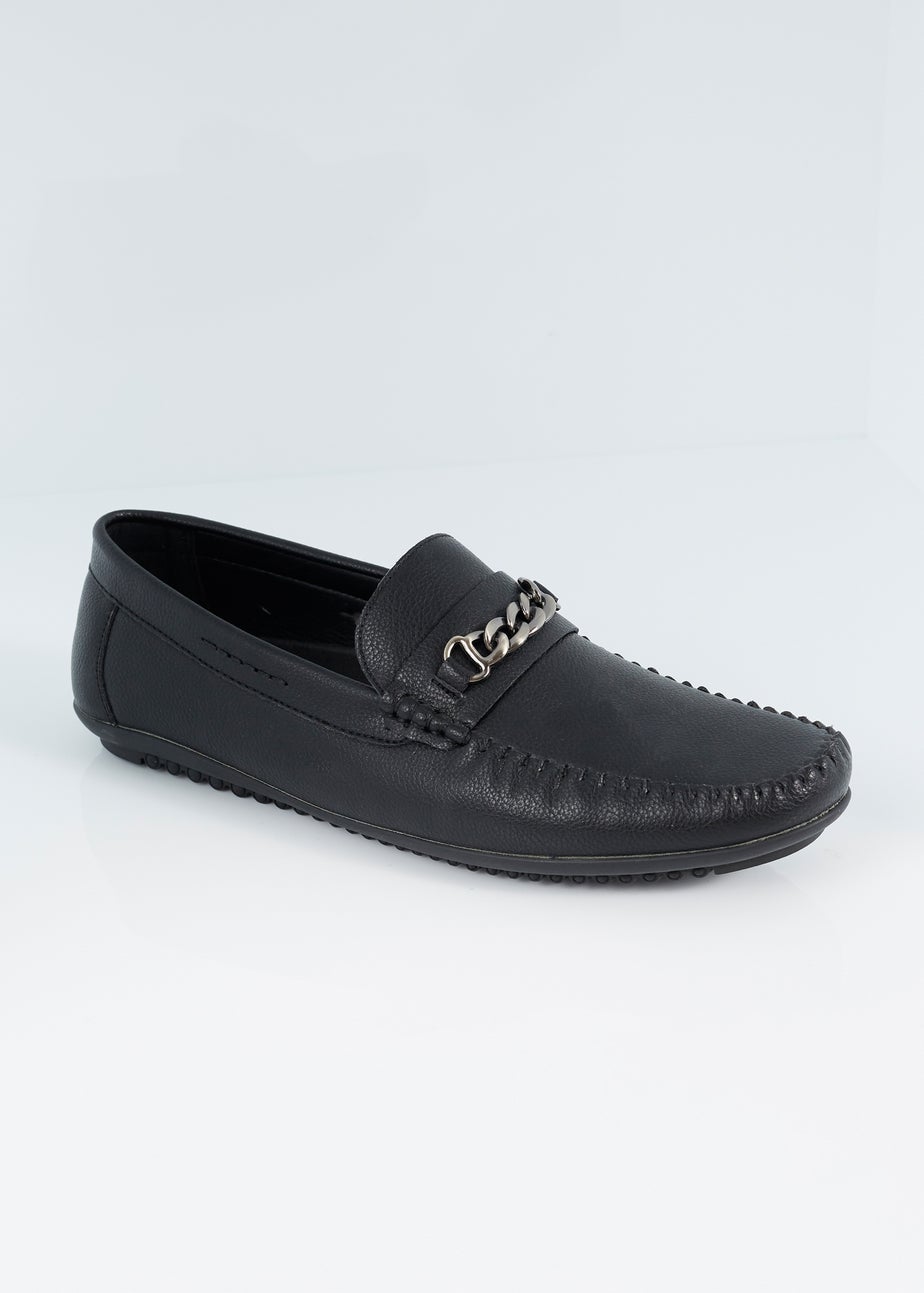 Brave Soul Black PU Loafers