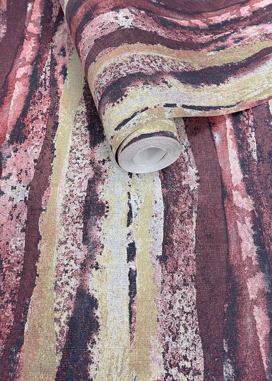 Muriva Soren Red Wallpaper