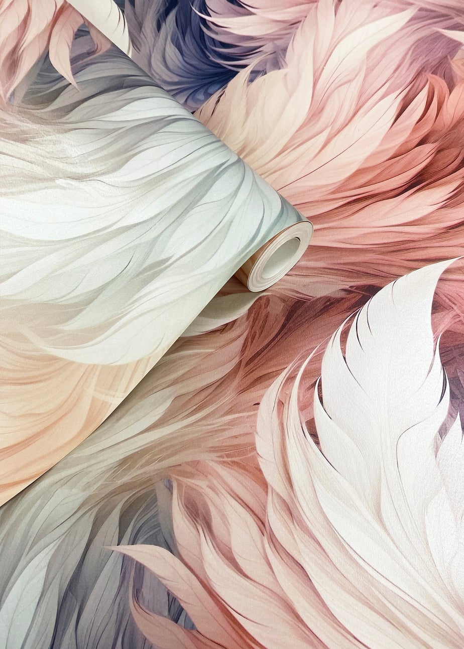 Muriva Plumes Multi Wallpaper