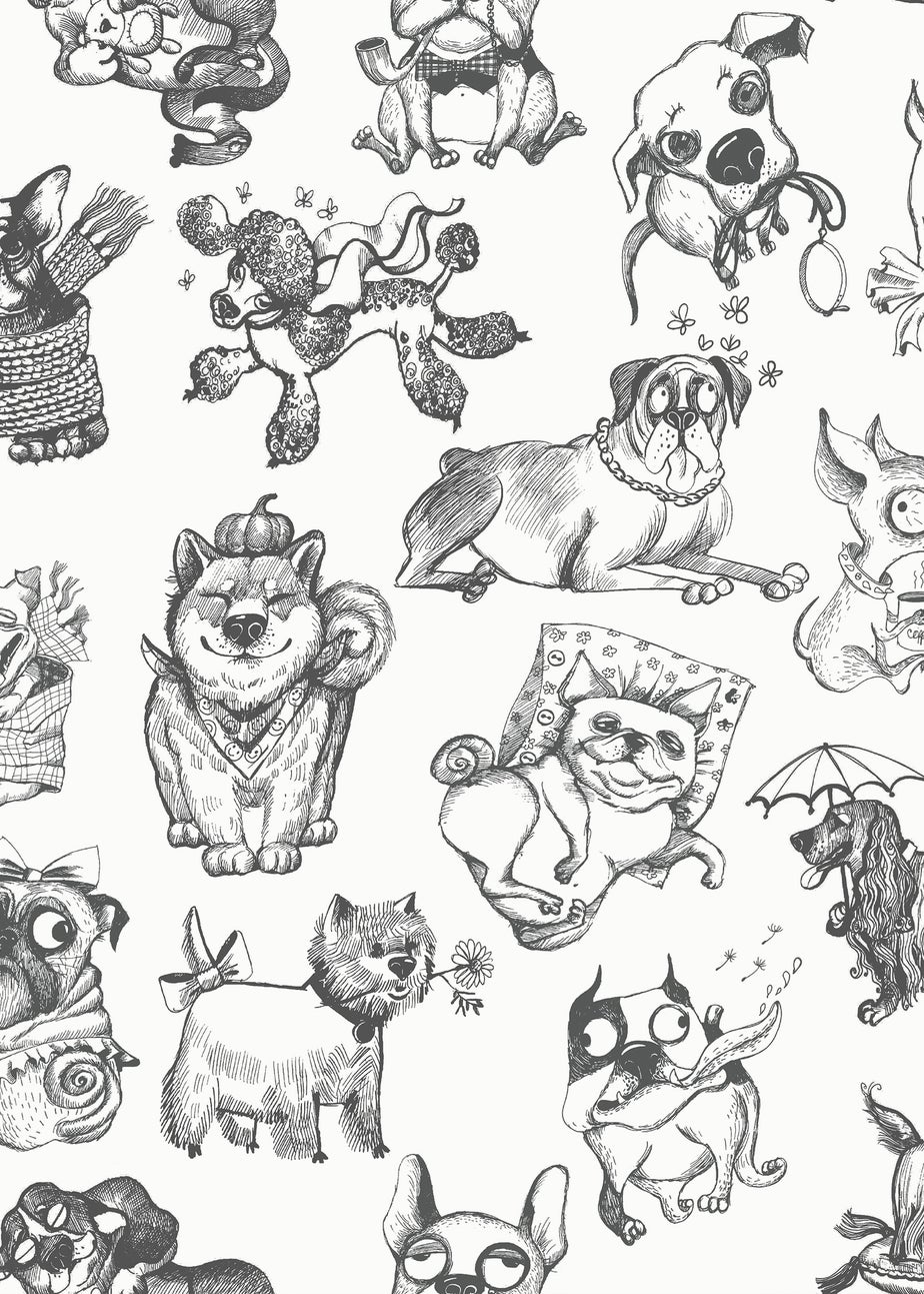Muriva Pooches Wallpaper
