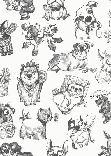 Muriva Pooches Wallpaper