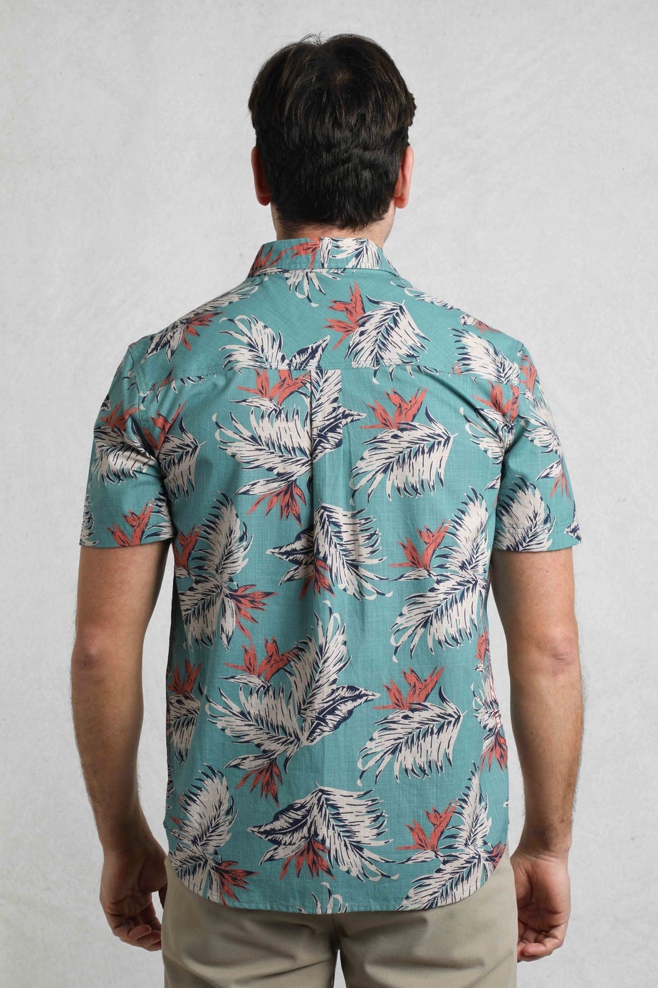 Weird Fish Mineral Blue Faraway Printed Shirt