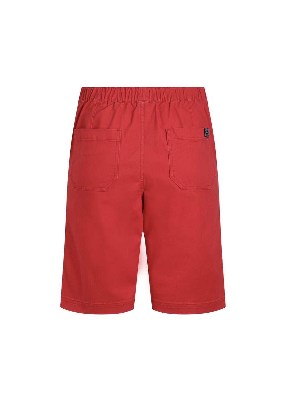 Weird Fish Crimson Kinnie Flat Front Shorts