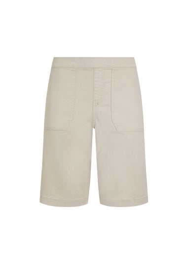 Weird Fish Stone Kinnie Flat Front Shorts