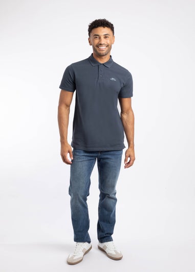 Weird Fish Navy Miles Pique Polo