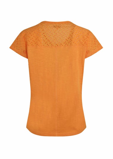 Weird Fish Orange Pernille Cutaway T-Shirt