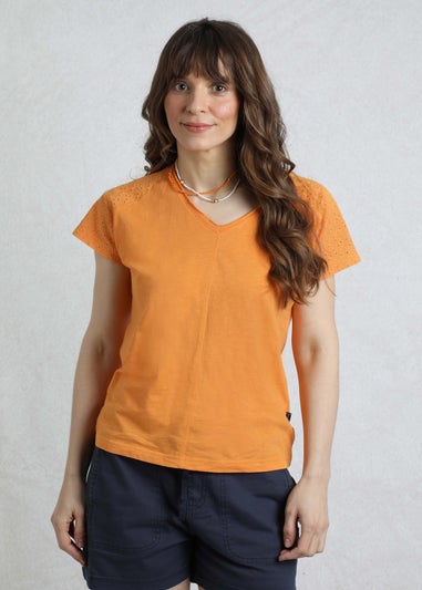 Weird Fish Orange Pernille Cutaway T-Shirt