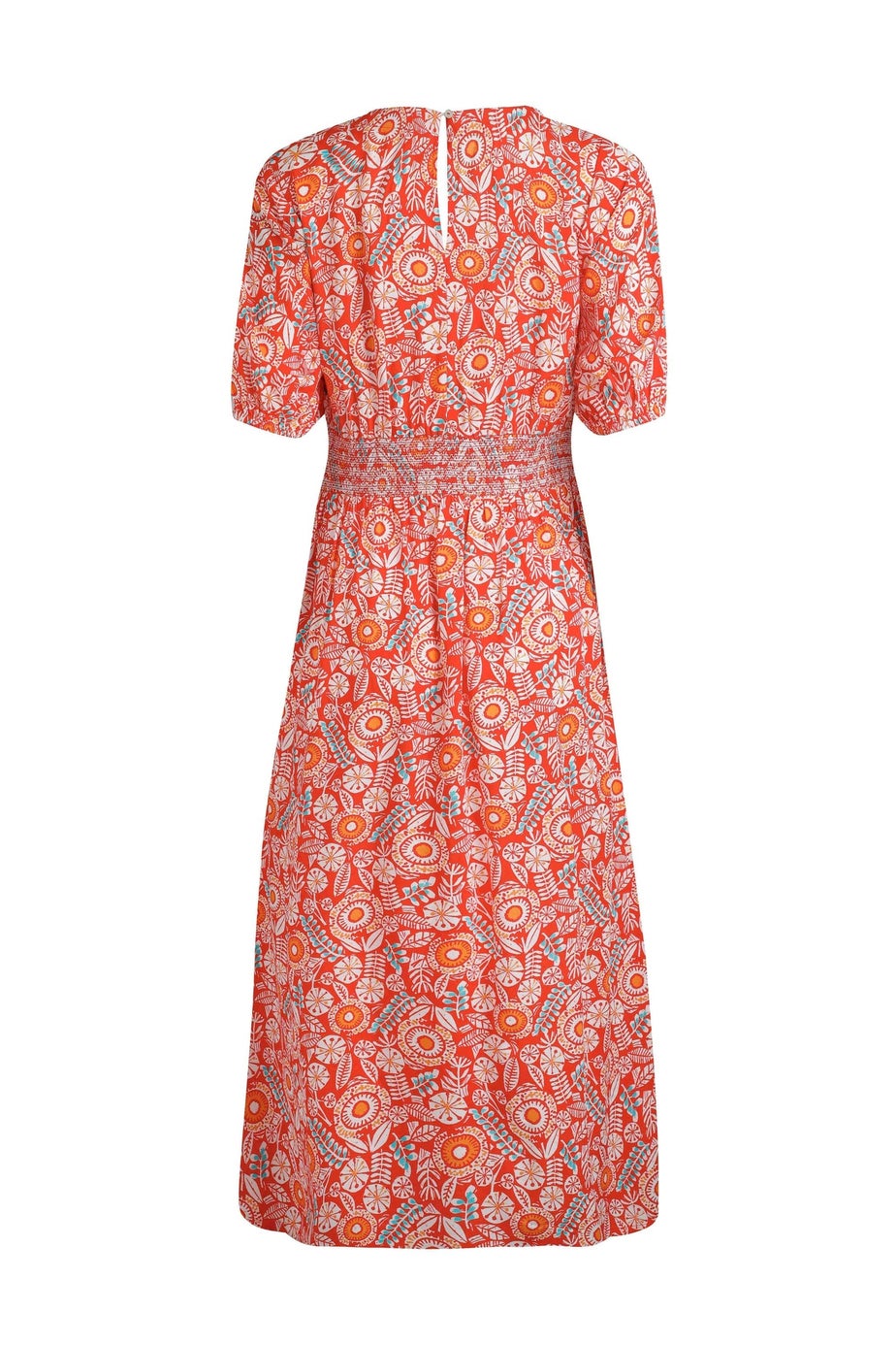 Weird Fish Tango Red Dilsha Printed Midi Dress