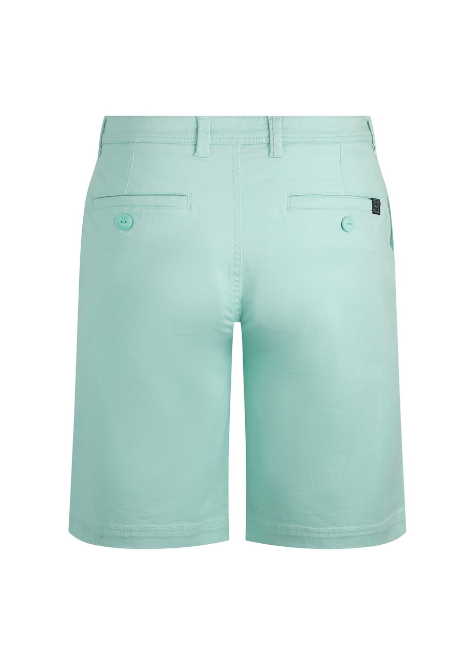 Weird Fish Sage Green Rayburn Flat Front Shorts
