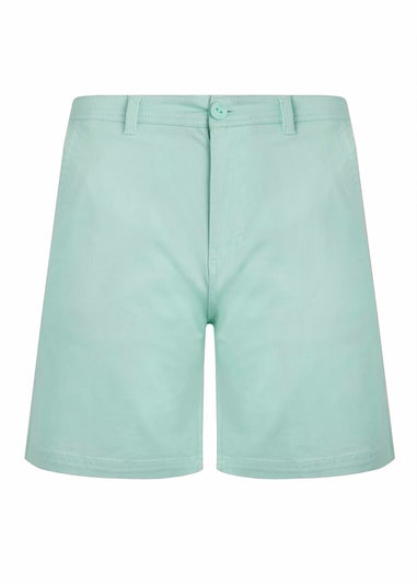 Weird Fish Sage Green Rayburn Flat Front Shorts