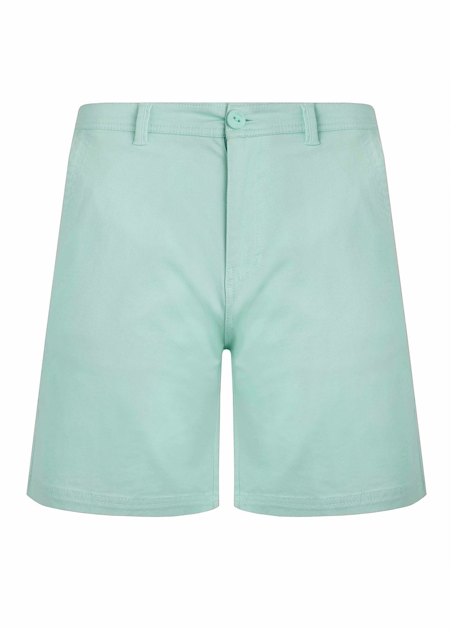 Weird Fish Sage Green Rayburn Flat Front Shorts