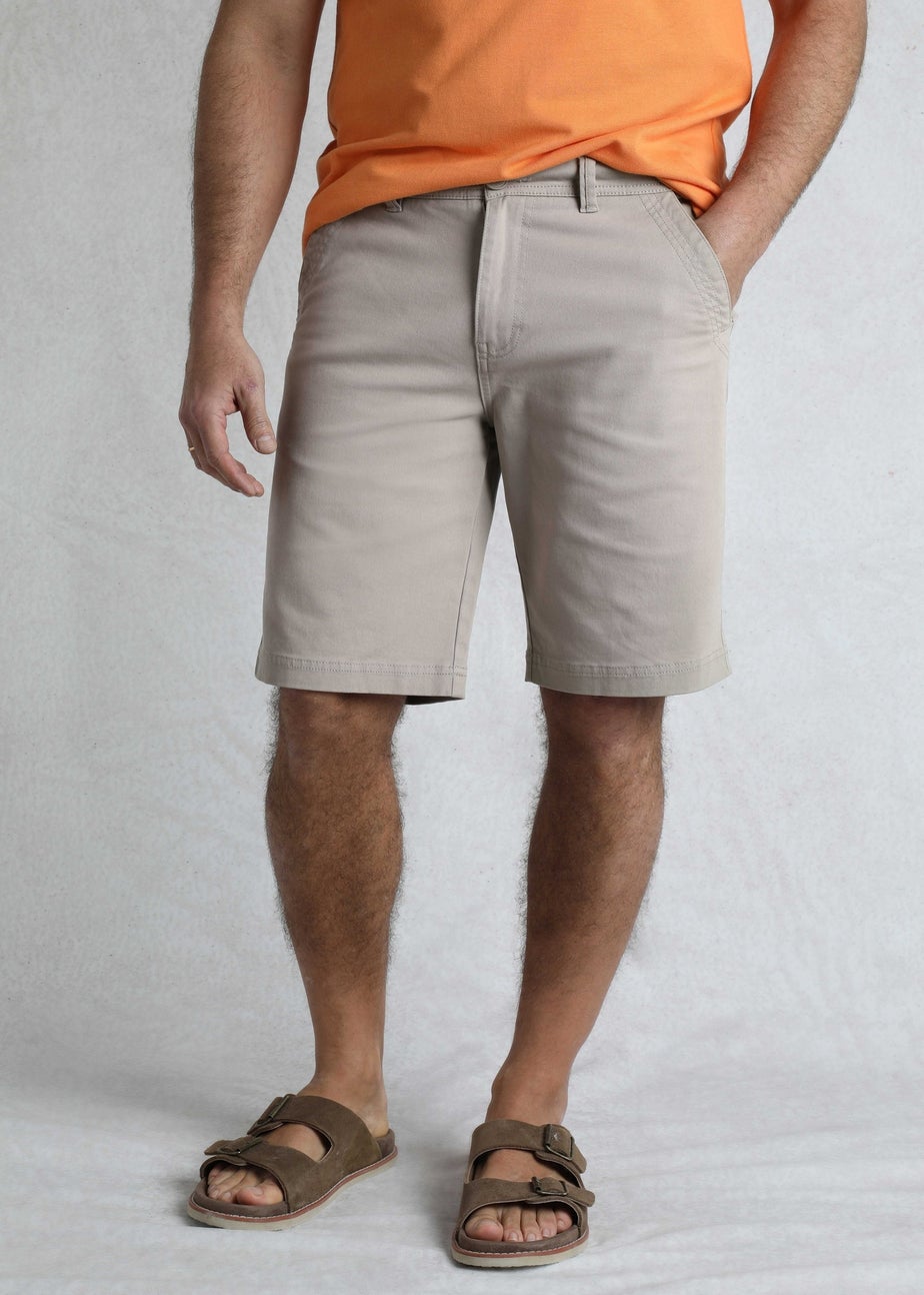 Weird Fish Cream Rayburn Flat Front Shorts