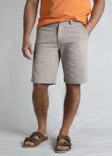 Weird Fish Cream Rayburn Flat Front Shorts