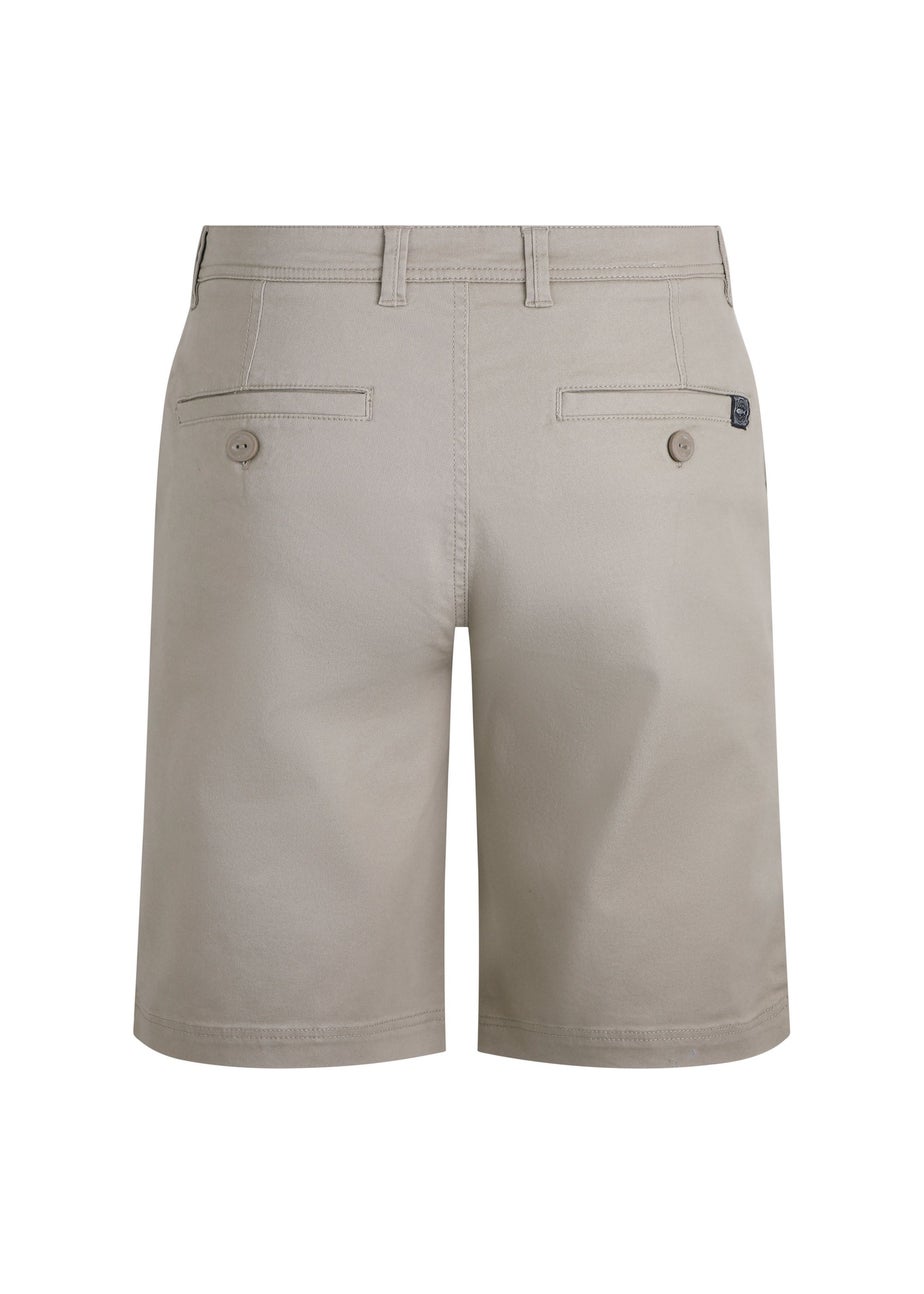 Weird Fish Cream Rayburn Flat Front Shorts