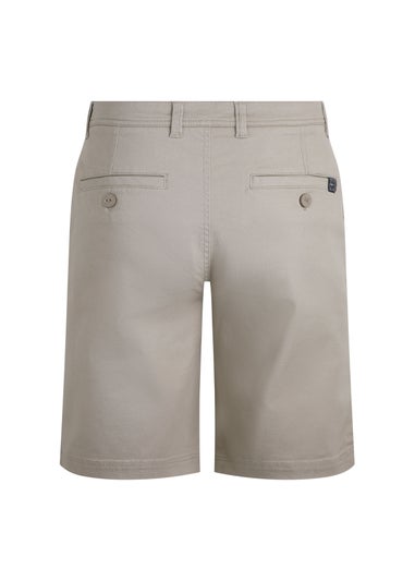Weird Fish Cream Rayburn Flat Front Shorts