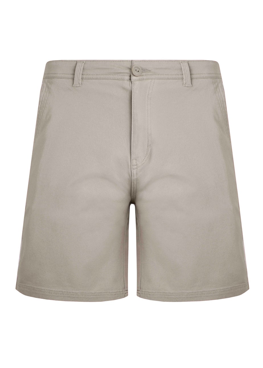 Weird Fish Cream Rayburn Flat Front Shorts