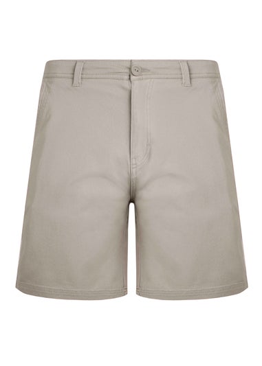 Weird Fish Cream Rayburn Flat Front Shorts